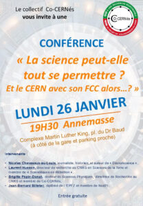 « La science peut-elle tout se permettre ? Et le CERN avec son FCC alors…?»